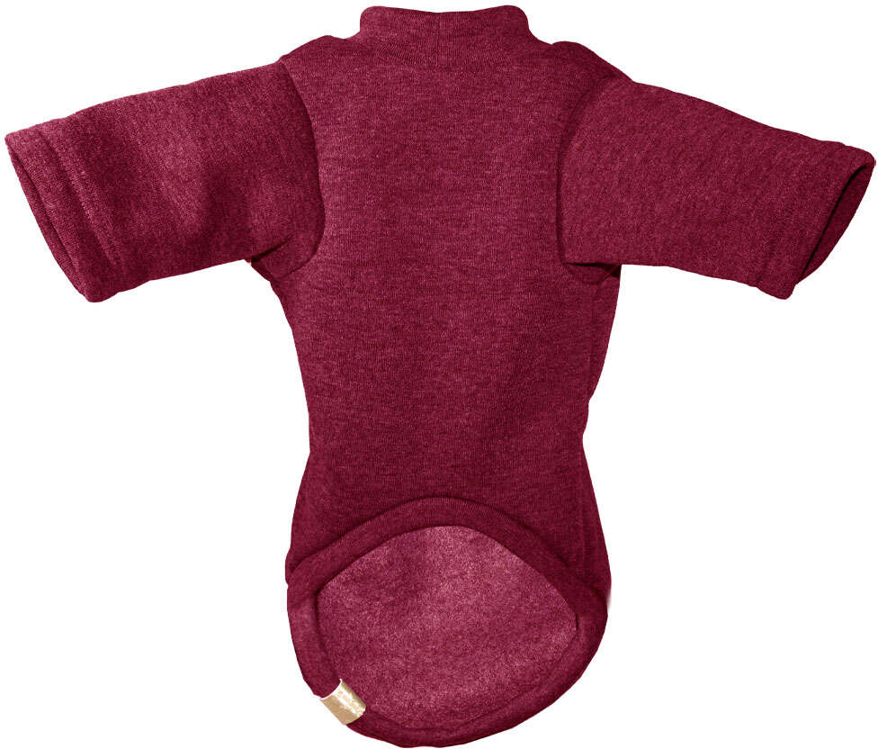 Blusa Moletom com Manga Fábrica Pet para Cães e Gatos Vinho - Tam. M