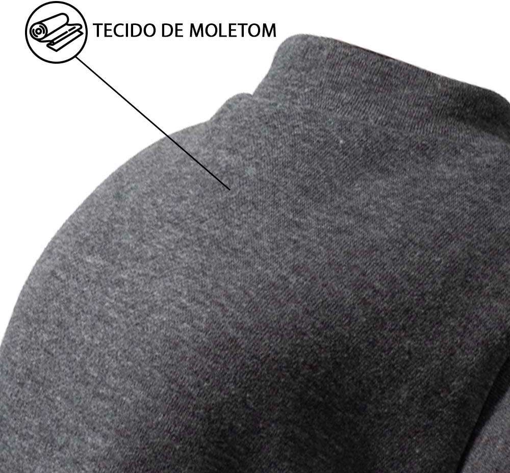 Blusa Moletom com Manga Fábrica Pet para Cães e Gatos Cinza - Tam. M