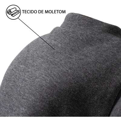 Blusa Moleton com Manga Fábrica Pet para Cães e Gatos Cinza
