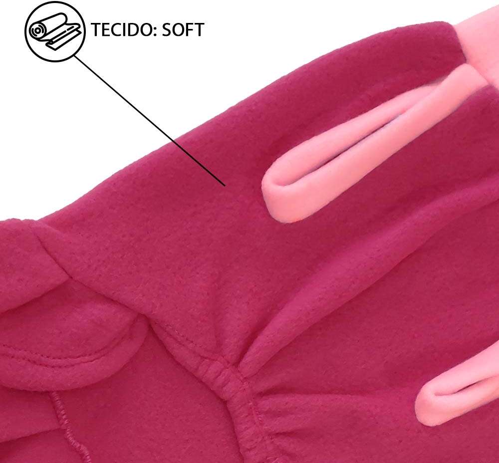 Vestido Soft Fábrica Pet para Cães e Gatos Rosa - Tam. M
