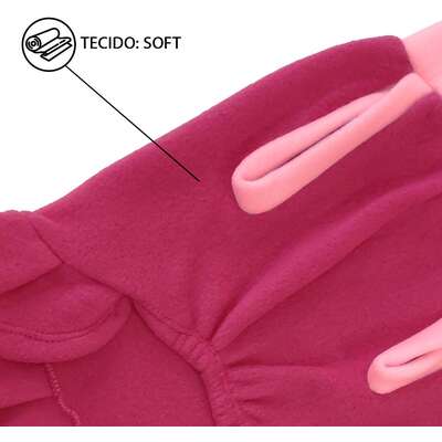 Vestido Soft Fábrica Pet para Cães e Gatos Rosa