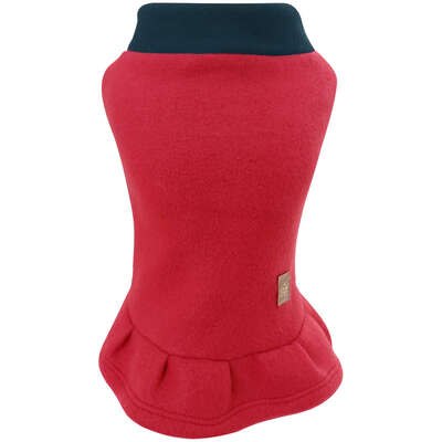 Vestido Soft Fábrica Pet para Cães e Gatos Vermelho