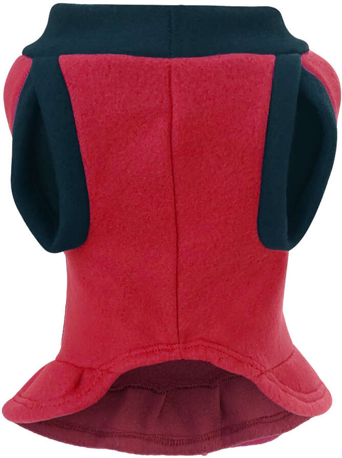 Vestido Soft Fábrica Pet para Cães e Gatos Vermelho - Tam. M