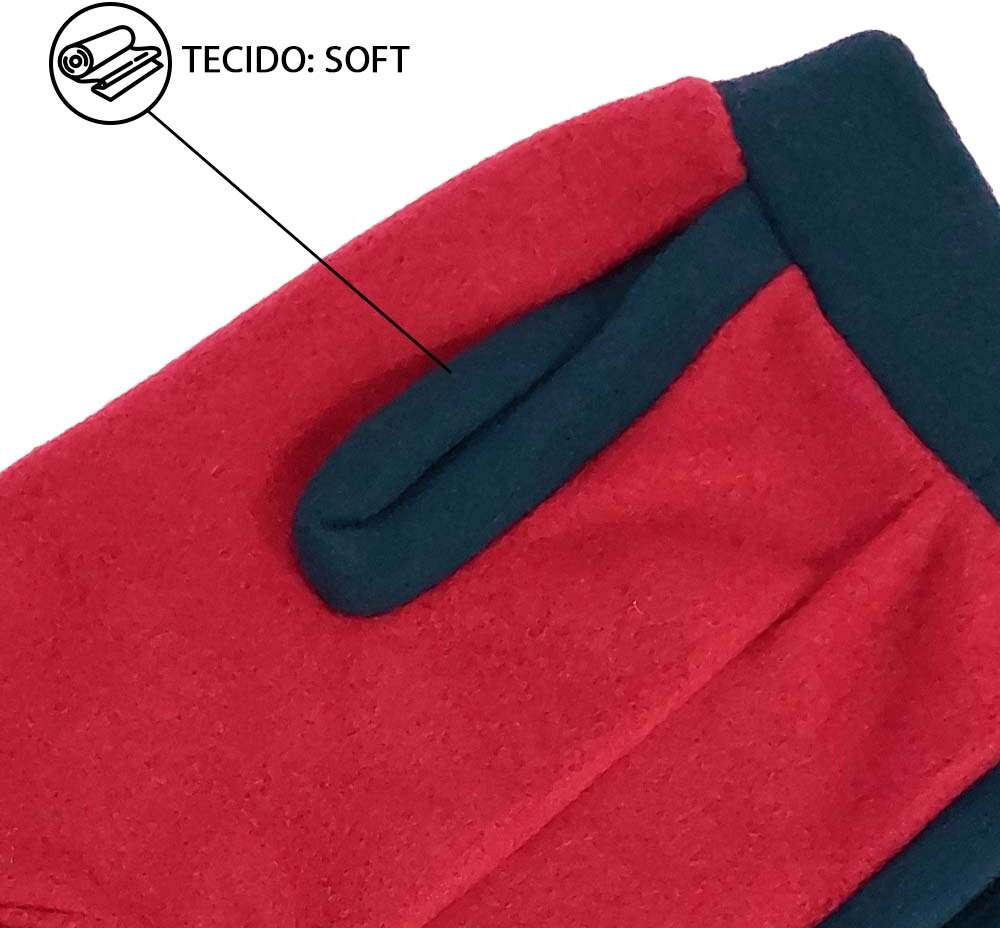 Vestido Soft Fábrica Pet para Cães e Gatos Vermelho - Tam. M