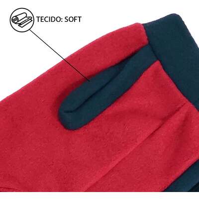 Vestido Soft Fábrica Pet para Cães e Gatos Vermelho