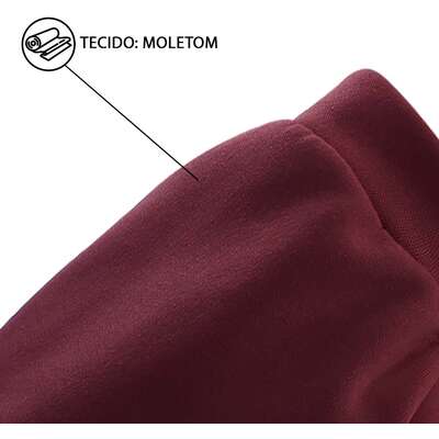 Vestido Moletom Fábrica Pet para Cães e Gatos Vinho