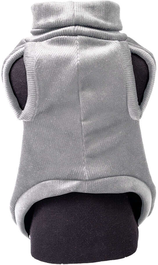 Blusa Veludo Fábrica Pet para Cães e Gatos Cinza - Tam. GG