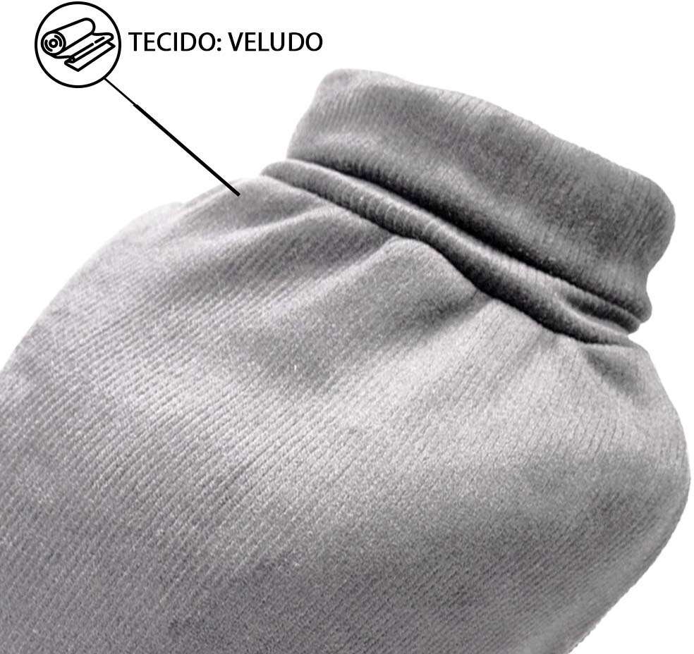 Blusa Veludo Fábrica Pet para Cães e Gatos Cinza - Tam. GG