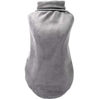 Blusa Veludo Fábrica Pet para Cães e Gatos Cinza