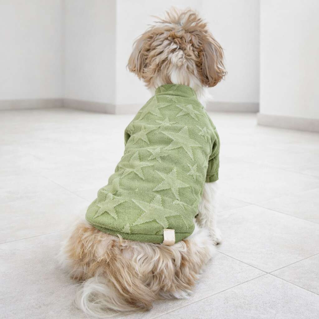 Blusa Linha Estrela Fábrica Pet para Cães e Gatos Verde - Tam. GG