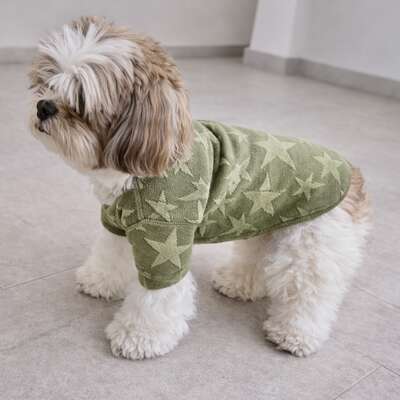 Blusa Linha Estrela Fábrica Pet para Cães e Gatos Verde