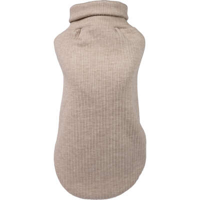Blusa Canelada Fábrica Pet para Cães e Gatos Caqui
