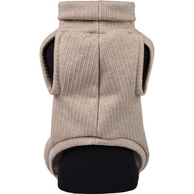 Blusa Canelada Fábrica Pet para Cães e Gatos Caqui