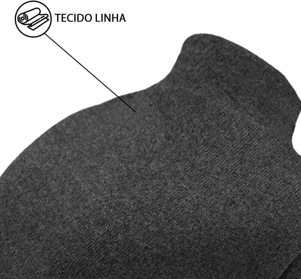 Blusa Linha com Manga Fábrica Pet para Cães e Gatos Cinza - Tam. GG