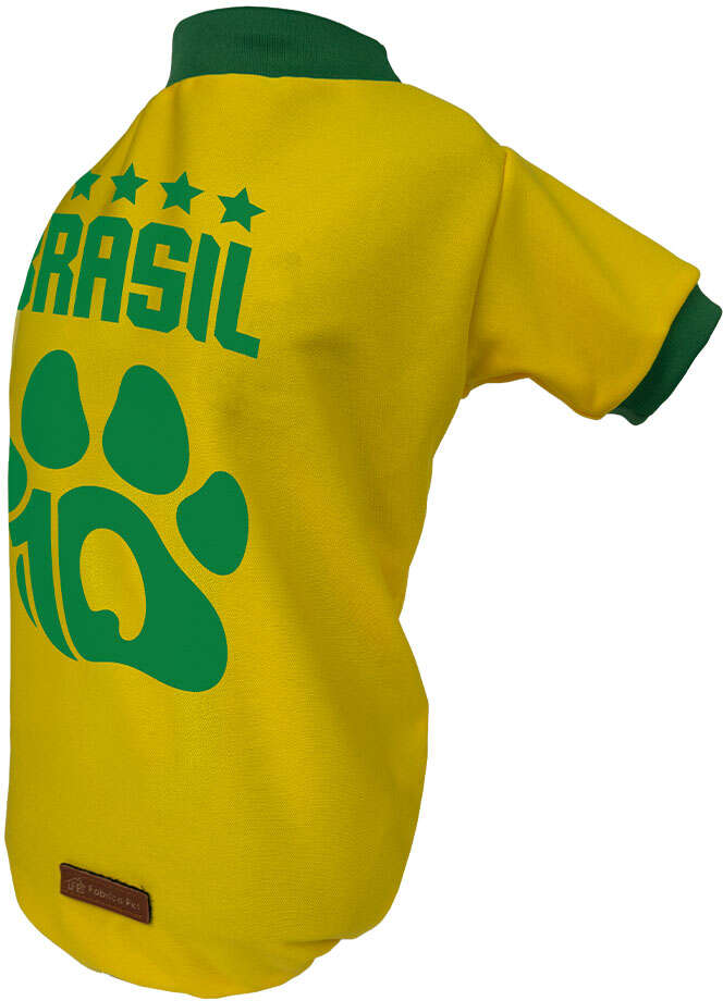 Camiseta Brasil Fábrica Pet para Cães e Gatos - Tam. GG