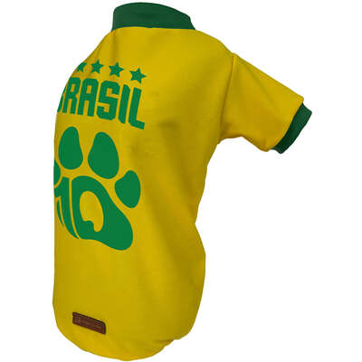 Camiseta Brasil Fábrica Pet para Cães e Gatos