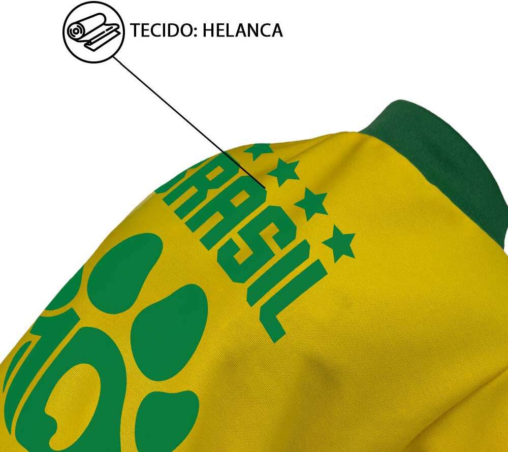Camiseta Brasil Fábrica Pet para Cães e Gatos - Tam. GG