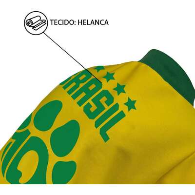 Camiseta Brasil Fábrica Pet para Cães e Gatos