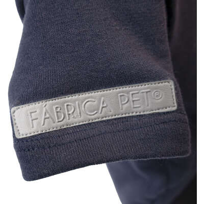 Blusa Moleton com Manga Fábrica Pet para Cães e Gatos Marinho