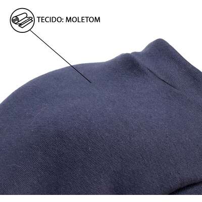 Blusa Moleton com Manga Fábrica Pet para Cães e Gatos Marinho