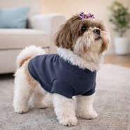 Blusa Moleton com Manga Fábrica Pet para Cães e Gatos Marinho - Tam. GG