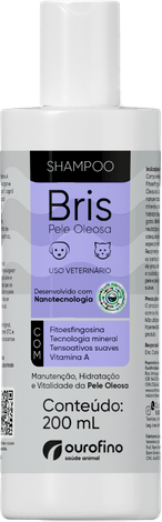 Shampoo Pele Oleosa Ouro Fino Bris para Cães e Gatos - 200 mL