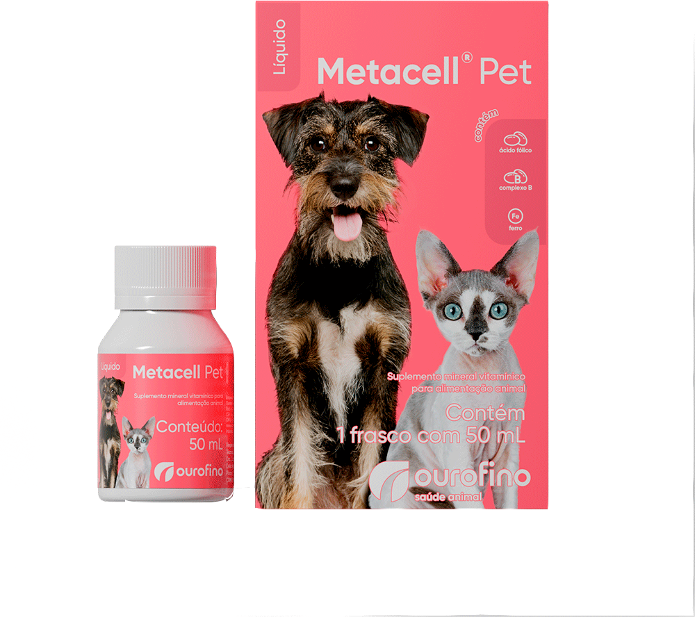 Suplemento Ouro Fino Metacell Pet - 50 mL