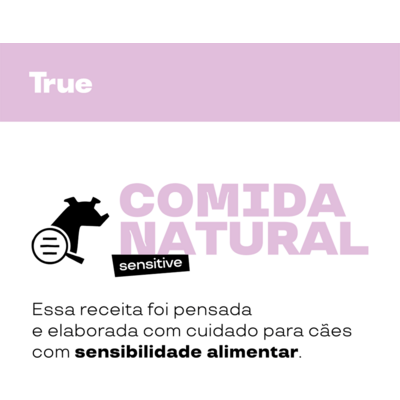 Alimentação Natural True Light Sabor Frango para Cães Adultos