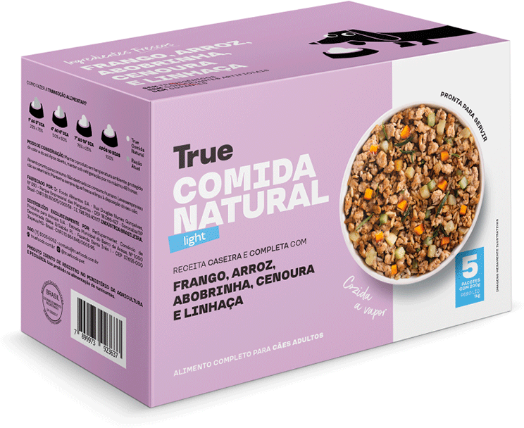 Alimentação Natural True Light Sabor Frango para Cães Adultos - 1kg