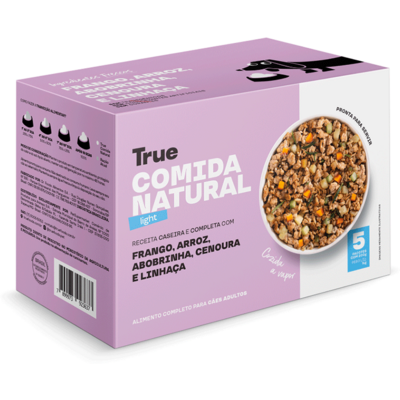 Alimentação Natural True Light Sabor Frango para Cães Adultos