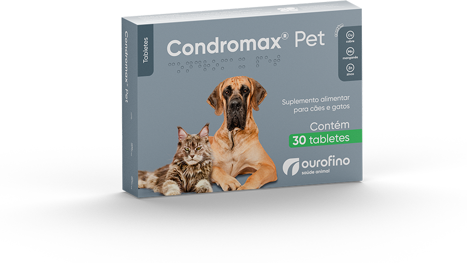 Suplemento Alimentar Ourofino Condromax Pet para Cães e Gatos - 30 Comprimidos