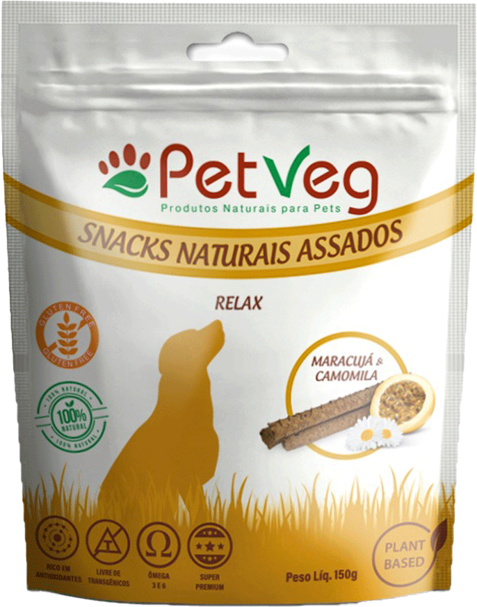 Petisco PetVegan para Cães Sabor Maracujá e Camomila - 150g