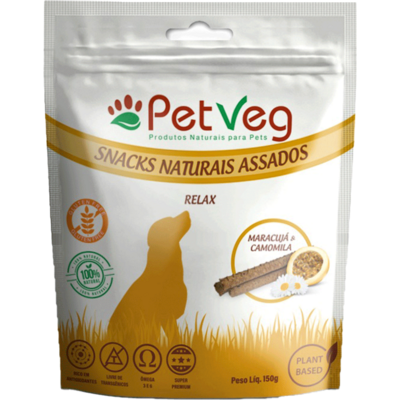 Petisco PetVegan para Cães Sabor Maracujá e Camomila