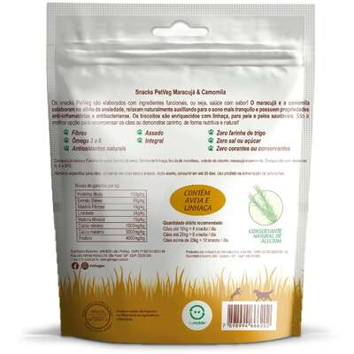Petisco PetVegan para Cães Sabor Maracujá e Camomila