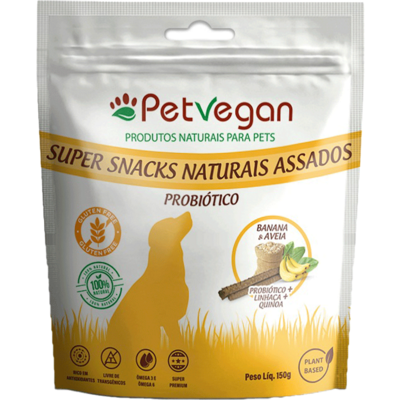 Petisco PetVegan para Cães Sabor Banana e Aveia