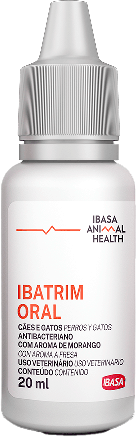 Antimicrobiano Ibatrim Oral para Cães e Gatos - 20 mL