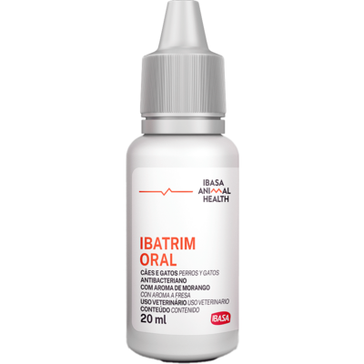 Antimicrobiano Ibasa Ibatrim Oral para Cães e Gatos