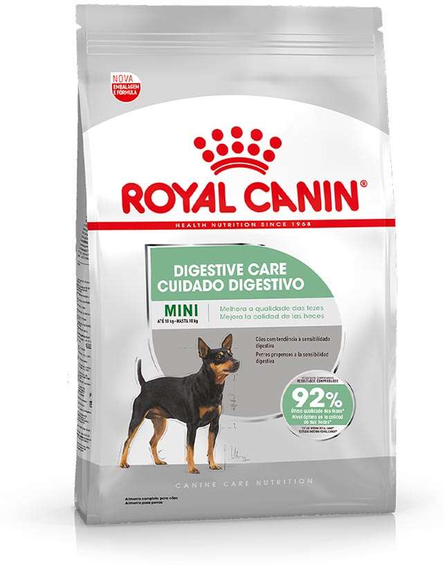 Ração Seca Royal Canin Cuidado Digestivo para Cães Adultos de Raças Mini a partir de 10 meses de idade - 2.5Kg