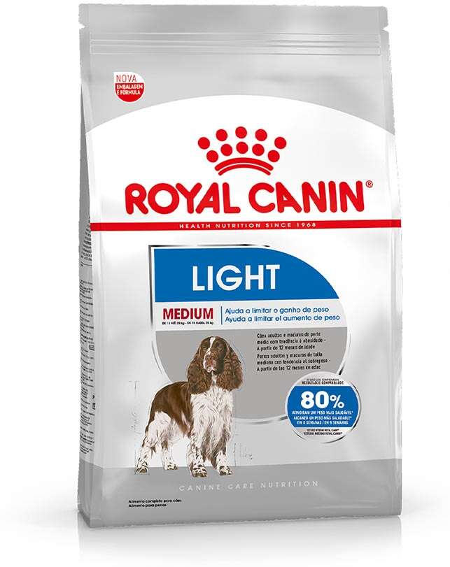 Ração Royal Canin Medium Light para Cães Adultos ou Idosos de Raças Médias - 10,1Kg
