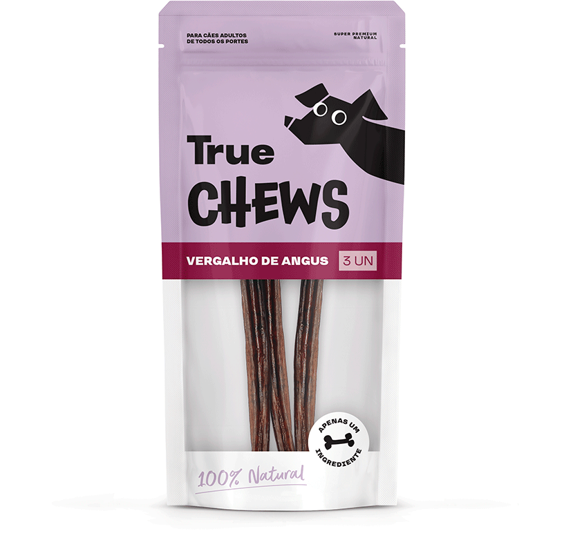 Petisco Mastigável True Chews Vergalho de Angus para Cães - 3 Unidades
