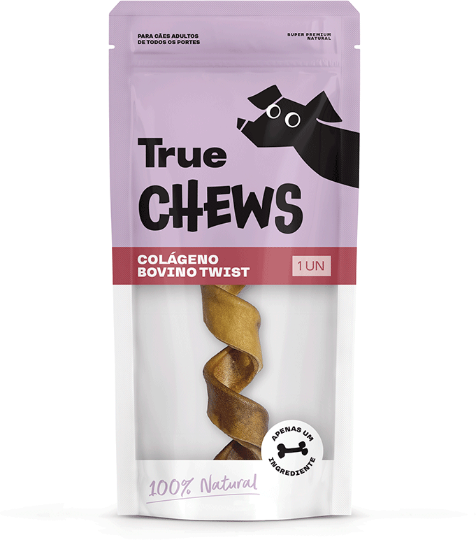 Petisco Mastigável True Chews Colágeno Twist Bovino para Cães - 1 Unidade