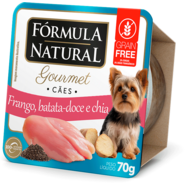Ração Úmida Fórmula Natural Gourmet para Cães Sabor Frango Batata Doce e Chia - 70 g