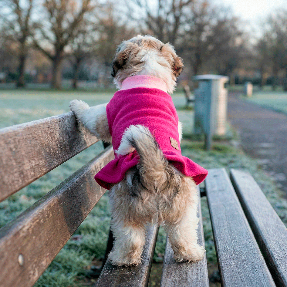 Vestido Soft Fábrica Pet para Cães e Gatos Rosa - Tam. M