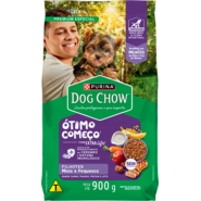 Ração Seca Purina Dog Chow Ótimo Começo para Cães Filhotes Porte Mini e Pequeno Sabor Carne Frango e Arroz - 900 g