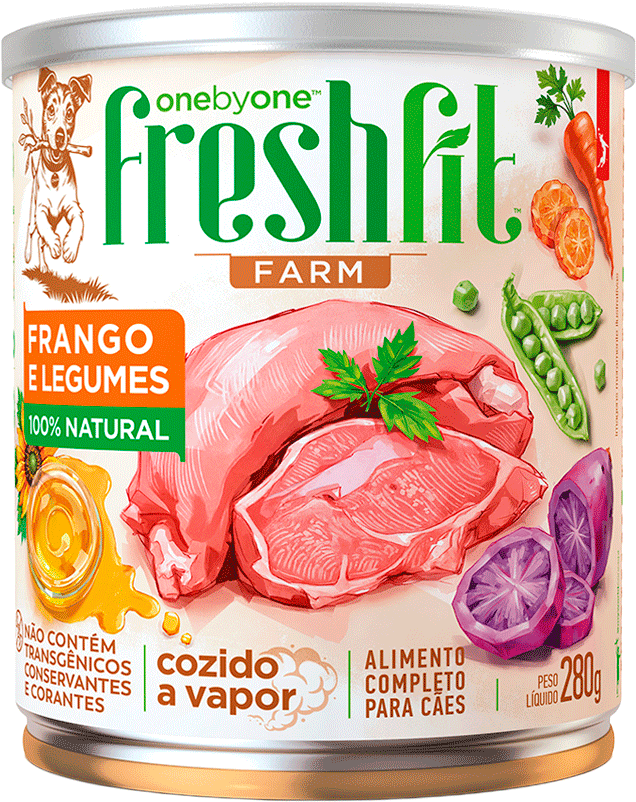 Alimento Natural Spin Pet Freshfit Farm para Cães sabor Frango e Legumes - 280 g