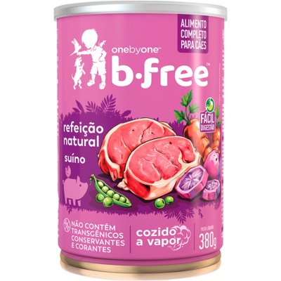 Ração Úmida Spin Pet B.Free para Cães sabor Suíno