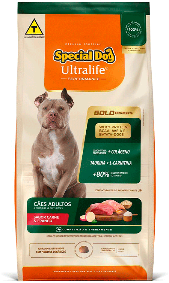 Ração Special Dog Gold Premium Especial Frango e Carne para Cães Adultos - 20Kg