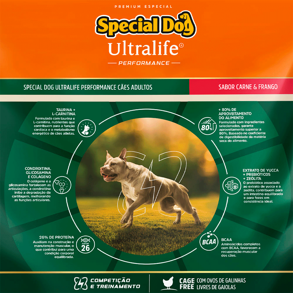 Ração Special Dog Gold Premium Especial Frango e Carne para Cães Adultos - 20Kg