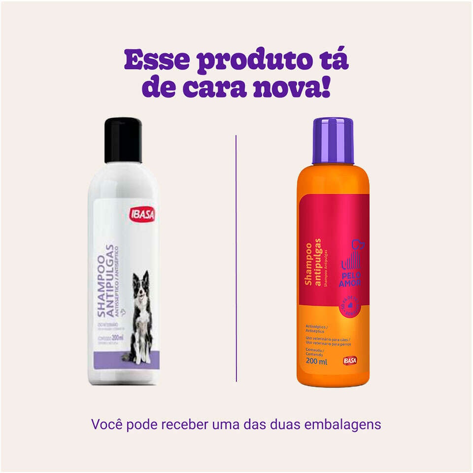 Shampoo Ibasa Antipulgas Ibapet - 200 mL