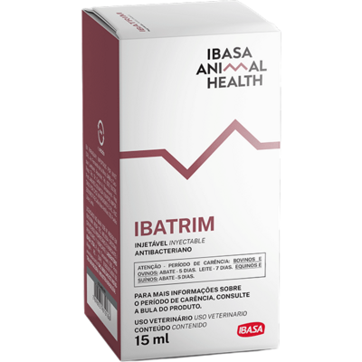 Antibacteriano Ibasa Ibatrim Injetável - 15 mL